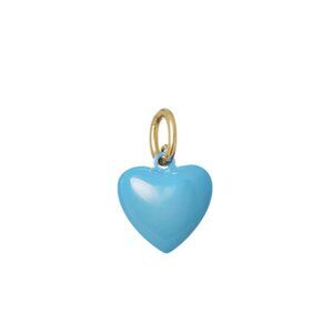 Roxanne Assoulin The Mini Puffy Heart Charms Turquoise Blue